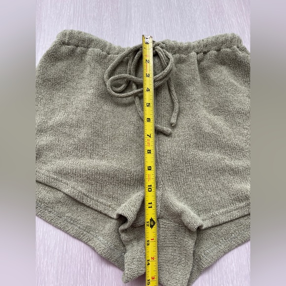 SABO cozy Knit Women's Shorts in Olive Green Size L - Picture 7 of 13